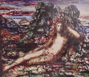 Moreau: Narciso, acquerello